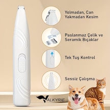 Kedi Köpek Pati Tüy Kesme Makinesi Sessiz Hassas Bölge Traş Cihazı Seramik & Çelik Bıçaklı