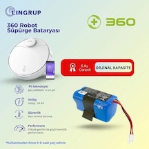 360 Vacuum Mop Cleaner S9 Robot Süpürge Uyumlu Batarya 5200 Mah -