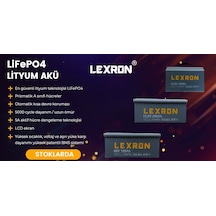 Lexron 12.8v 100 Amper Lifepo4 Akü