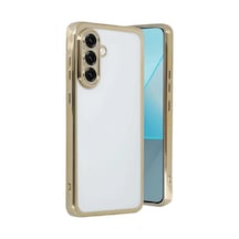 Samsung Galaxy Uyumlu  A17 5g Lensli Silikon - Gold Çok Renkli
