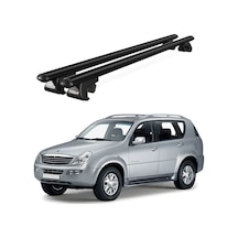 Venüs Ssangyong Rexton Mkı 2001-2006 Uyumlu Siyah Ara Atkı Port Bagaj Tavan Barı