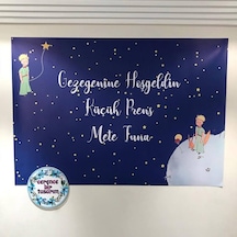 Küçük Prens Little Prince Doğum-Diş Buğdayı-Bebek Branda Fon Afiş