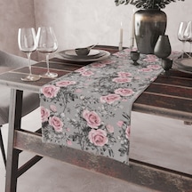 Alkanhomes Gül Desenli Dekoratif Runner N11.540