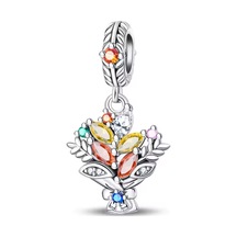 Fubena Renk Bahçesi Sallantılı Gümüş Charm