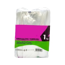 Omeyva Şeffaf Naylon 5 Lik 30x52 Cm. Gıda Bakkaliye Poşeti Torbası - 1 Kg. - Ort. 85 Adet - 1 Paket