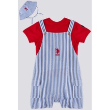 U.s. Polo Assn Lisanslı Line Mavi Erkek Bebek Eşofman Takımı 5274-43241