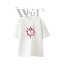 Thewert Berserk Brand Tasarım Baskılı Ünisex Beyaz Oversize T-shirt