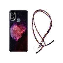 Infinix Hot 9 Play Kılıf Rasta Boyun Askılı Kızıl Gezegen 1624
