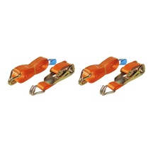 Safeset Sg-27 25mm 1 İnç Spanzet 4 Mt Kolon Takım 400-800 Kg Kaldırma 6 Mm Çift J Kanca 1.1 Yük Gerdirme Halatı