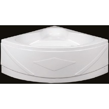 Alika 110 x 110 CM Oval Köşe Küvet Panelli