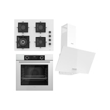 Ferre Flameart SC Serisi SC406-WFA  -  XE63CB  - D087 Beyaz Ankastre Set