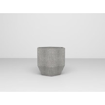 Nuano Consept Lotus Serisi Köşeli Saksı Açık Gri 40x55