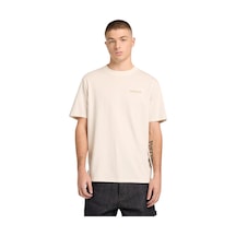 B0a5mnvcm91-r Timberland Magnet Back Graphic Tee Erkek T-shirt Krem B0a5mnvcm91-r Krem