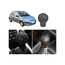Citroen C3 Mk1 Manuel Uyumlu Vites Kılıfı Masajlı Mat Siyah