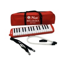 32 Tuş Kırmızı Melodika Bez Taşıma Çantalı - Kırmızı