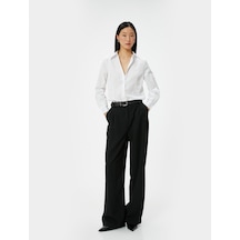 Koton Slim Fit Gömlek Uzun Kollu Düğmeli Beyaz 4sak60260uw Beyaz