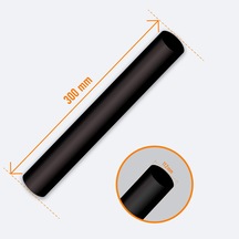 4 Adet Sıcak Silikon Tabancası İçin Mum Silikon 11x300mm - Siyah