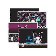 Kuromi Keskin Resim Defteri 25x35 15 Yaprak Spiralli 24'lü Paket
