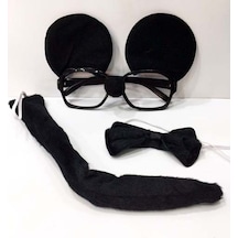 Mickey Mouse Gözlüğü Papyonu Kuyruğu   Seti