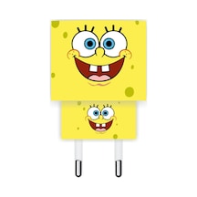 Iphone 20w Şarj Aleti Kaplaması Sünger Bob Şarj Aleti Sticker