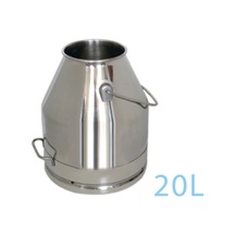 Bartech Paslanmaz Güğüm - 20 Lt. Dar Ağızlı Ø 18 Cm