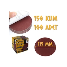 Kupa Yuvarlak Cırt Zımpara 115 Mm P150 Kum 100 Adet