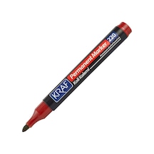 Kraf 220 Kırmızı Yuvarlak Uç Permanent Koli Kalemi