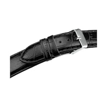 Siyah Kroko (Pu) Deri Saat Kordonu Kayışı 18 MM