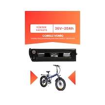Corelli Voniq Uyumlu 36v 20ah Elektrikli Bisiklet Bataryası Siyah
