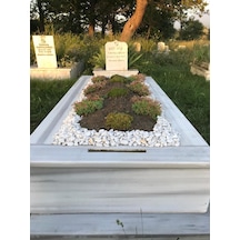 Mezar Taşı  15 Kg 2-4 cm Beyaz Dolomit Tamburlanmış Beyaz Doğal Taş