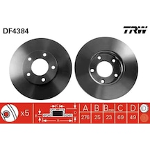 Mazda 3 Bk Fren Diski On 2004-2009 Trw Df4384 2adettir