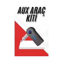 Hubrendy Kargo Tüm Cihazlara Uyumlu Bluetooth Aux Araç Kiti Siyah