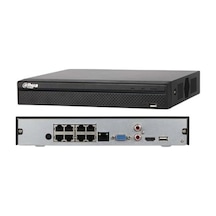 Dahua Nvr2108hs-8p-t 8 Mpix, H265 , 8kanal Poe Video, 1 Hdd, 1080p Kayıt, 80mbps Bant Genişliği, Nvr- Dvr Kayıt Cihazı