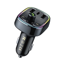 Wp-c39 Wk Usb-c Usb Type-c Siyah Şarj Mp3 Hızlı Cihazı Bluetooth Araç + / Oz