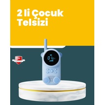 Lcd Ekranlı Çocuk Telsizi İki Yönlü Ses, 1-3 Km Çekim Mesafesi - Lisinya