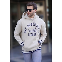 Madmext Bej Kapüşonlu Cep Detaylı Baskılı Erkek Sweatshirt 7068 Bej Madmext Bej Kapüşonlu Cep Detaylı Baskılı Erkek Sweatshirt 7068 Bej