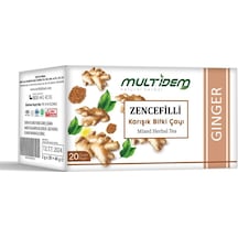 Multidem Zencefilli Karışık Bitki Çayı 40 G