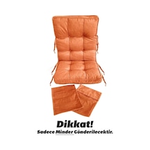 Reyo Home Sallanan Sandalye Minderi Kapitone Çift Cepli Kiremit