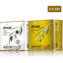 Ahsaf Soğuk Sıkım Zeytinyağı 500 ML Teneke + Riviera Zeytinyağı 500 ML Teneke