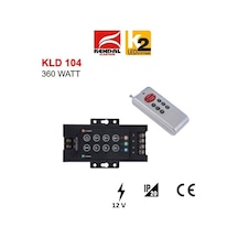 RGB LED Kontrol Paneli 360W Uzaktan Kumandalı 12V-24V Şerit LED Kumanda Dimmer Global K2 KLD104
