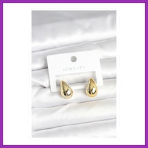 Bezos Gold Renk Damla Küpe 17 Mm Bty