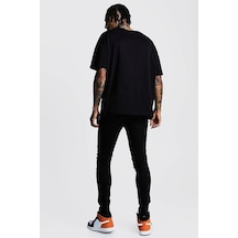 Startmore Unisex Örme Fredoom Basklı Siyah