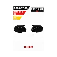 Citroën C2 2004 2008 Batman & Yarasa Ayna Kapağı Parlak Piano Black Sport