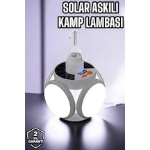 Güneş Enerjili Solar Aydınlatma Kamp Çadır Lambası Şarjlı Ampül Led Şarjlı El Feneri Işıldak Beyaz