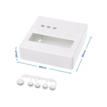 Plastik Proje Kutusu 86x86mm Beyaz Duvara Yüzeye Montaj Tip 1602 Lcd 3 Buton Elektronik