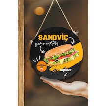 Sandviç Salonu Için Duvar, Kapı, Tek Taraflı Askılı Pano Karşılama Tabelası, Cafe Büfe Süs Dekor