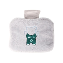 1500ML Karikatür Ayı Doldurulabilir Sıcak Su Torbası Gri