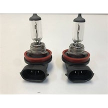 Skauto 12v H11 55w Sis Ve Far Ampulü 2'Li Halojen Ampuldür (Standart Sarı)