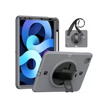 Newface Apple İpad Pro 11 2020 Kılıf Strap-c Otterbox Tablet Kapak - Gri Tablet Kılıfı