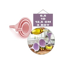 Pembe Renkli Pratik 3 Boy Huni Seti, 3'lü Huni Seti ,3 Boy Plastik Huni Plastik Diğer